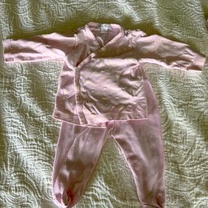 Kissy Kissy Starry Sky Kimono Top & Footed Pants Set
